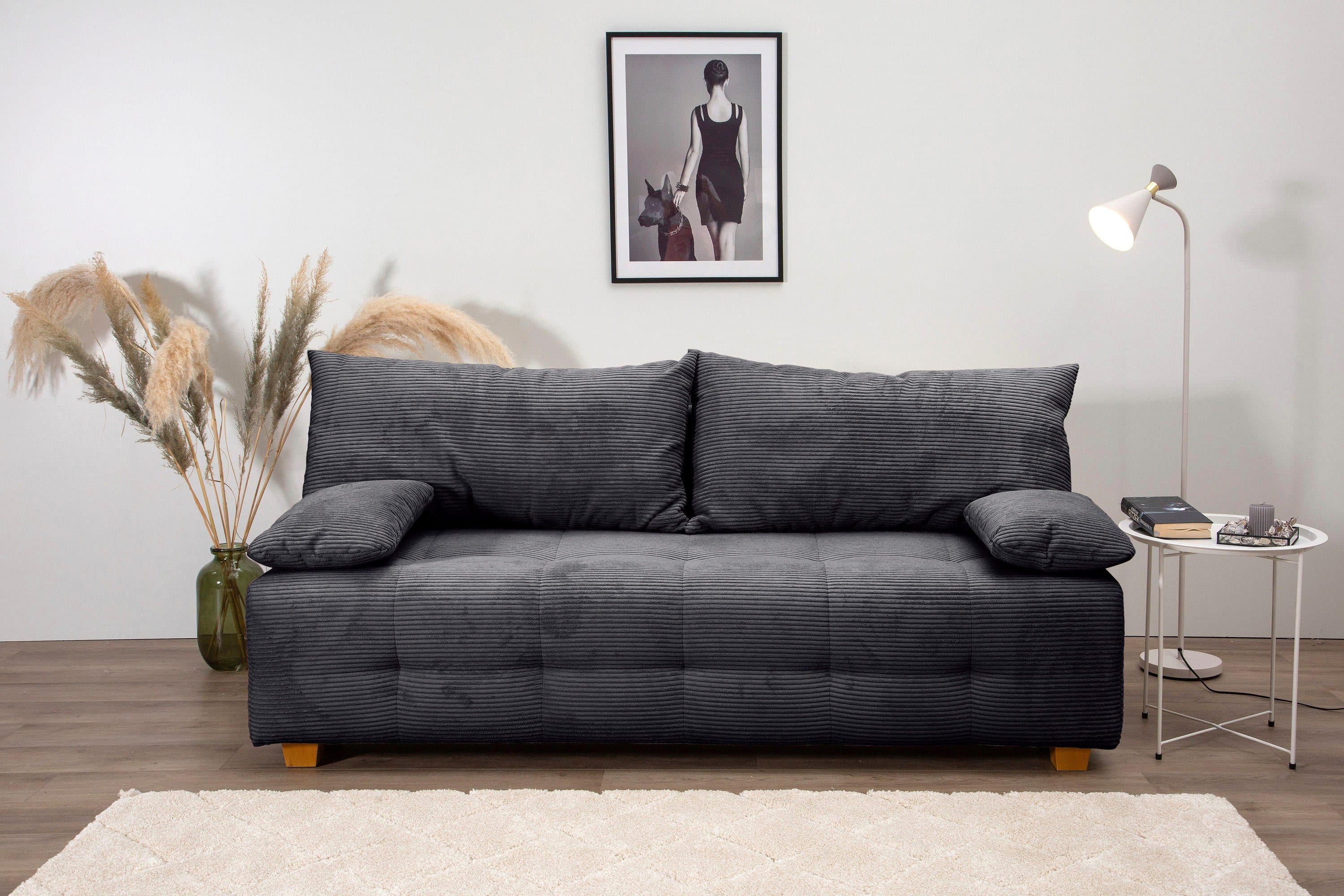 COLLECTION AB Schlafsofa Bella | Grau