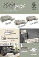 Jockenhöfer Gruppe Ecksofa Cremona L-Form | Braun 4