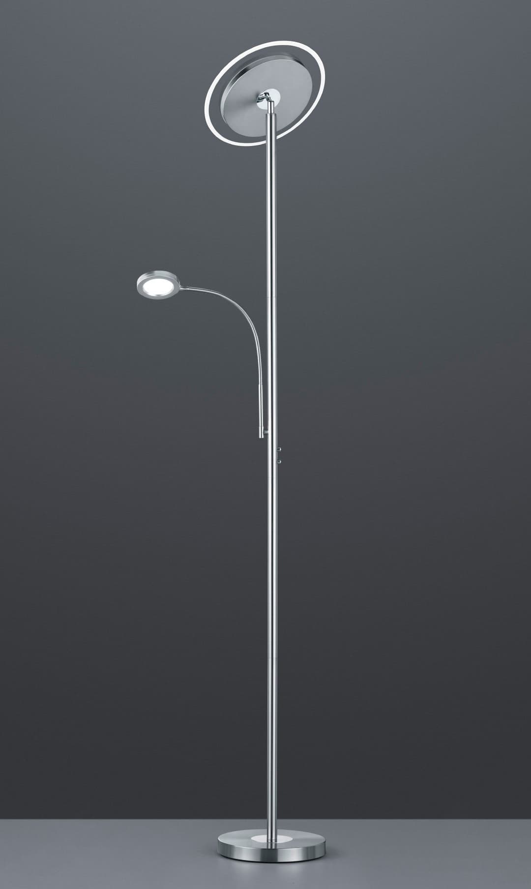 Reality Leuchten LED Stehlampe Ackbar | Silber