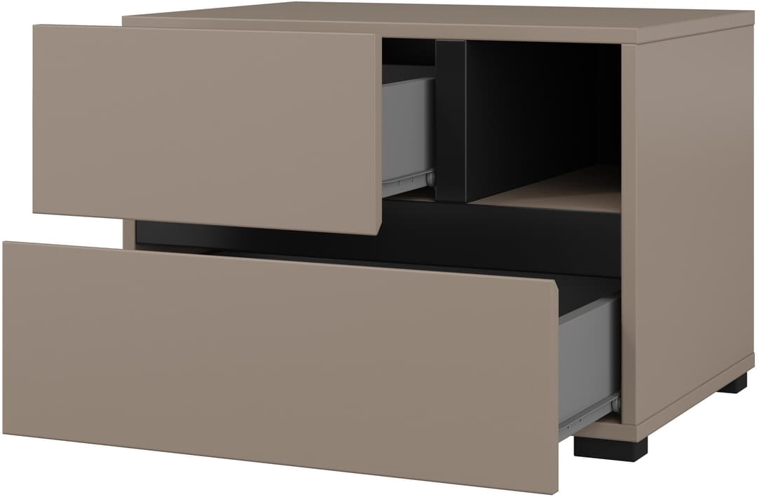 OTTO home Nachtkommode Cross | Schwarz