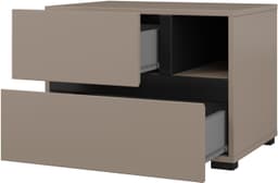 OTTO home Nachtkommode Cross | Schwarz
