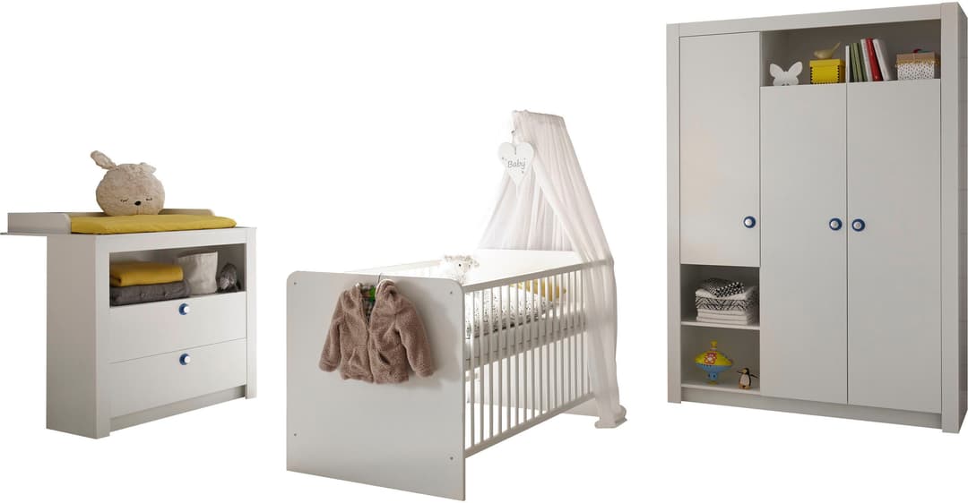 Begabino Drehtürenschrank Paula Kinderzimmerschrank Kleiderschrank
