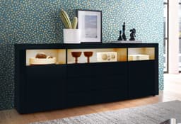 borchardt Möbel Sideboard Santa Fe | Schwarz