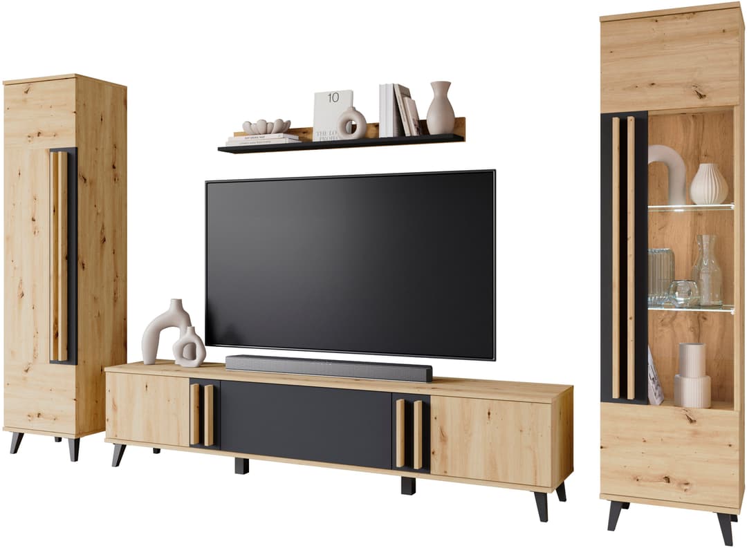 Home affaire Wohnwand Helsinki | Braun