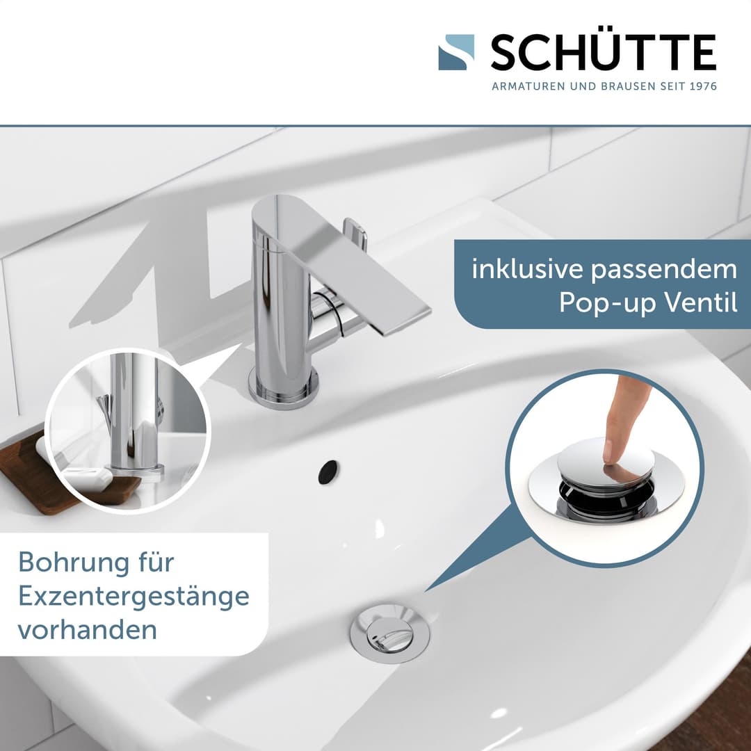 Schütte ARIZONA Waschtischarmatur | Silber
