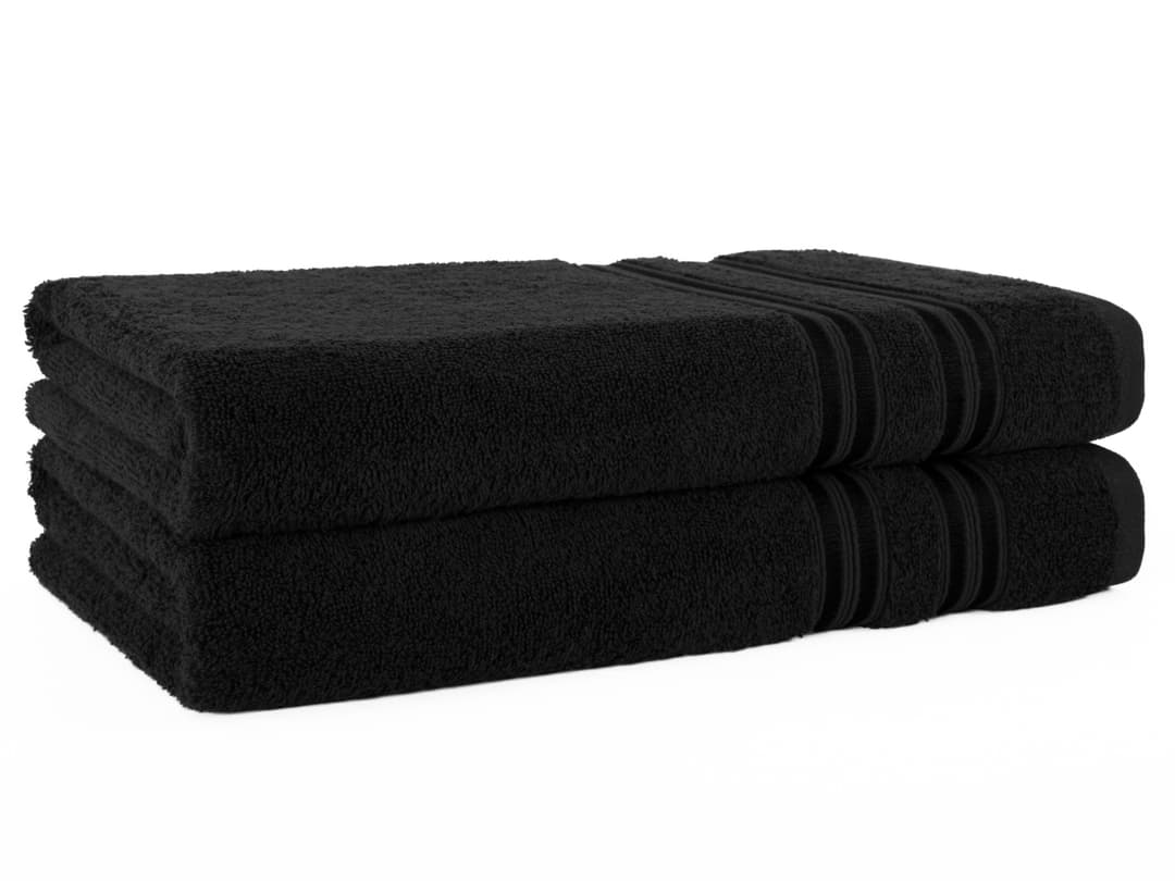 HAMMETEX Duschtuch 2er Set | Schwarz