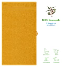 HAMMETEX Saunatuch | Gelb