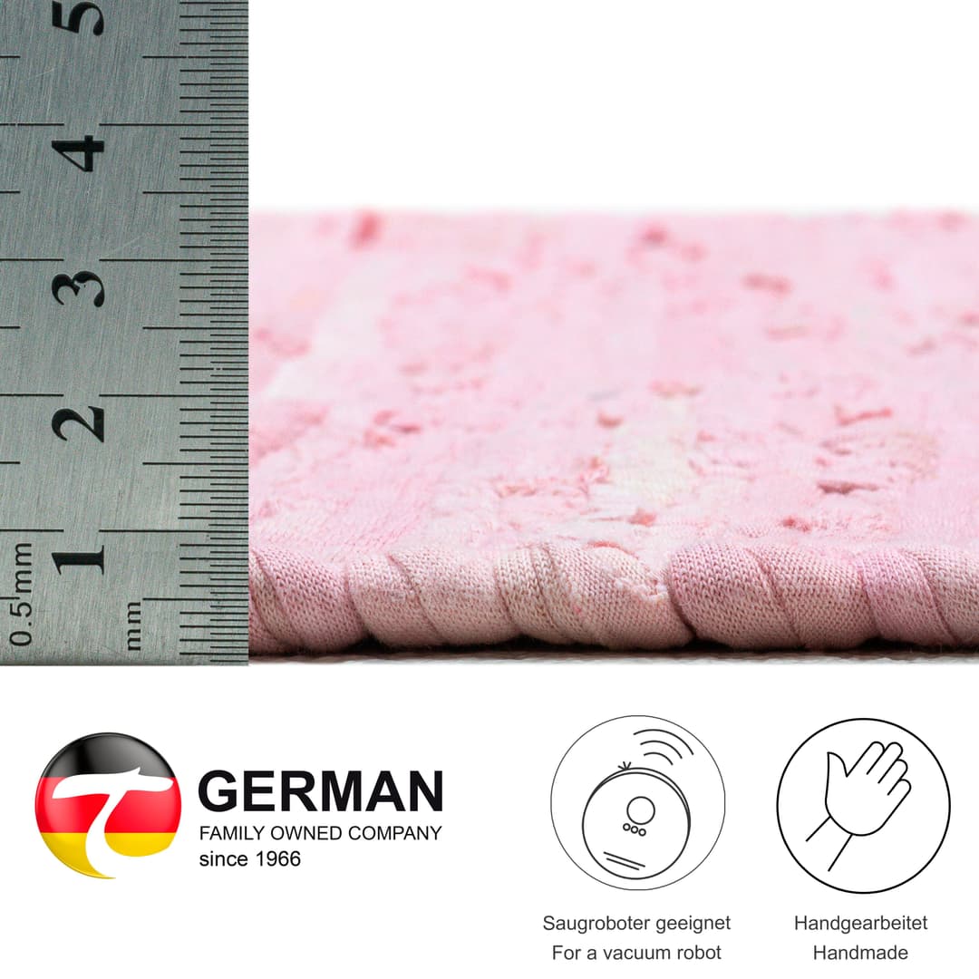 THEKO Teppich Happy Cotton Fleckerl | Rosa