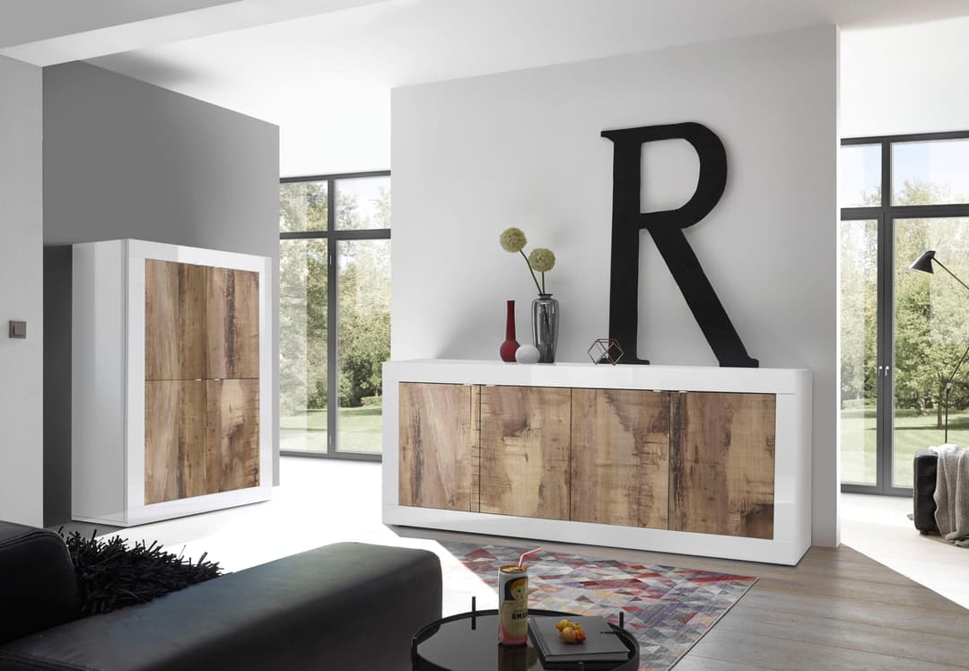 Home affaire Highboard Basic | Weiß