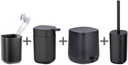 Wenko Davos Badaccessoire-Set | Schwarz