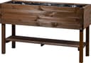 Dobar Hochbeet mit Ablage | Braun 2