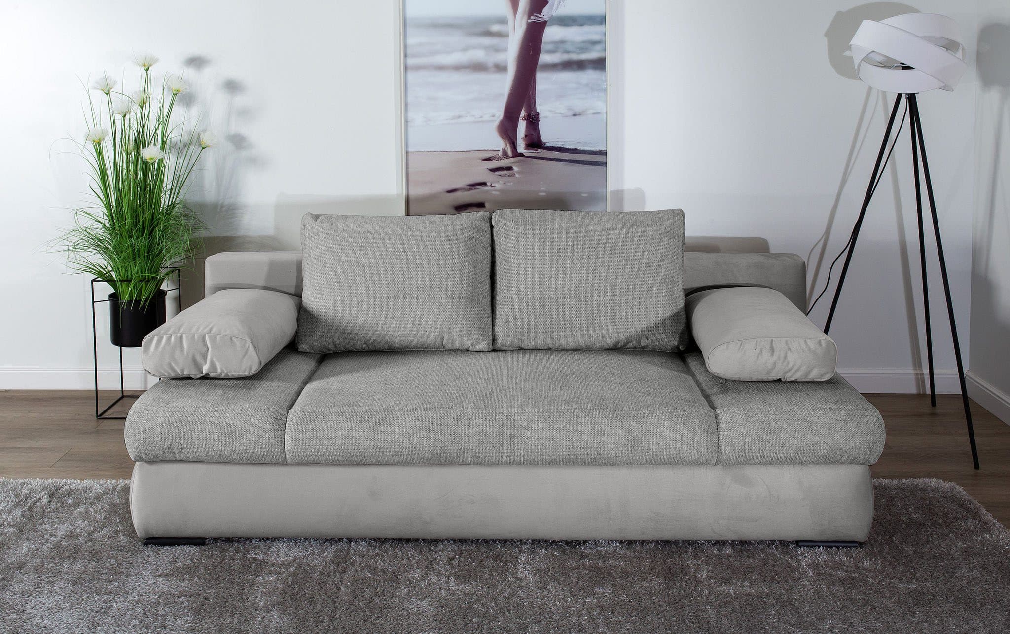 COLLECTION AB Schlafsofa Chicago | Grau