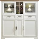 Innostyle Highboard Jasmin | Weiß 2