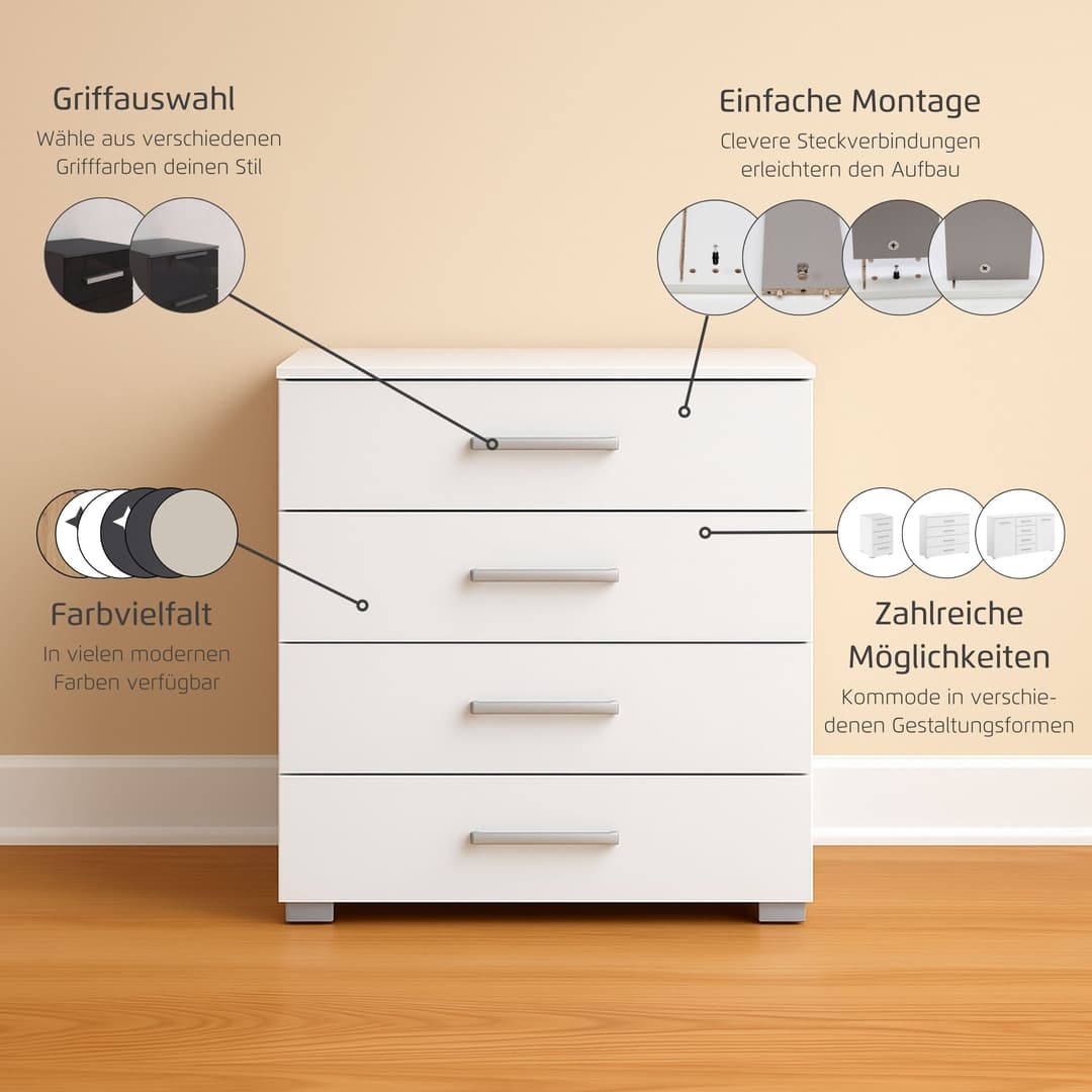 rauch KOLUNA Schubkastenkommode | Braun