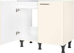 nobilia® Spülenschrank "Touch" | Beige