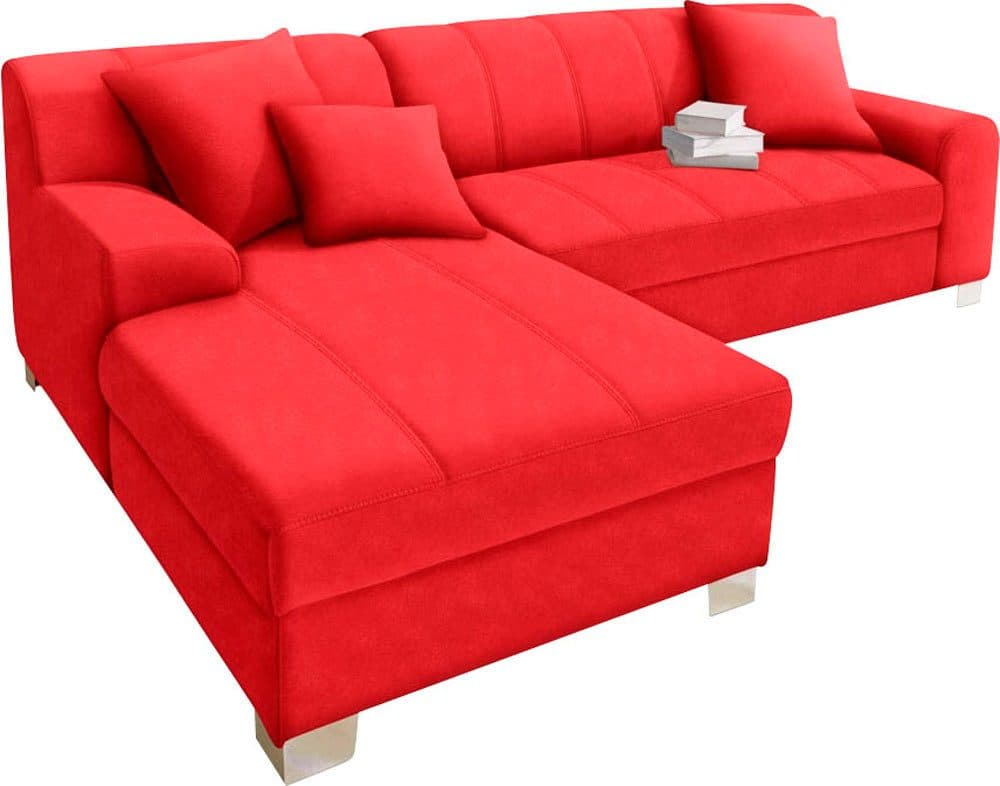 DOMO collection Ecksofa Turah | Rot