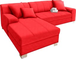 DOMO collection Ecksofa Turah | Rot