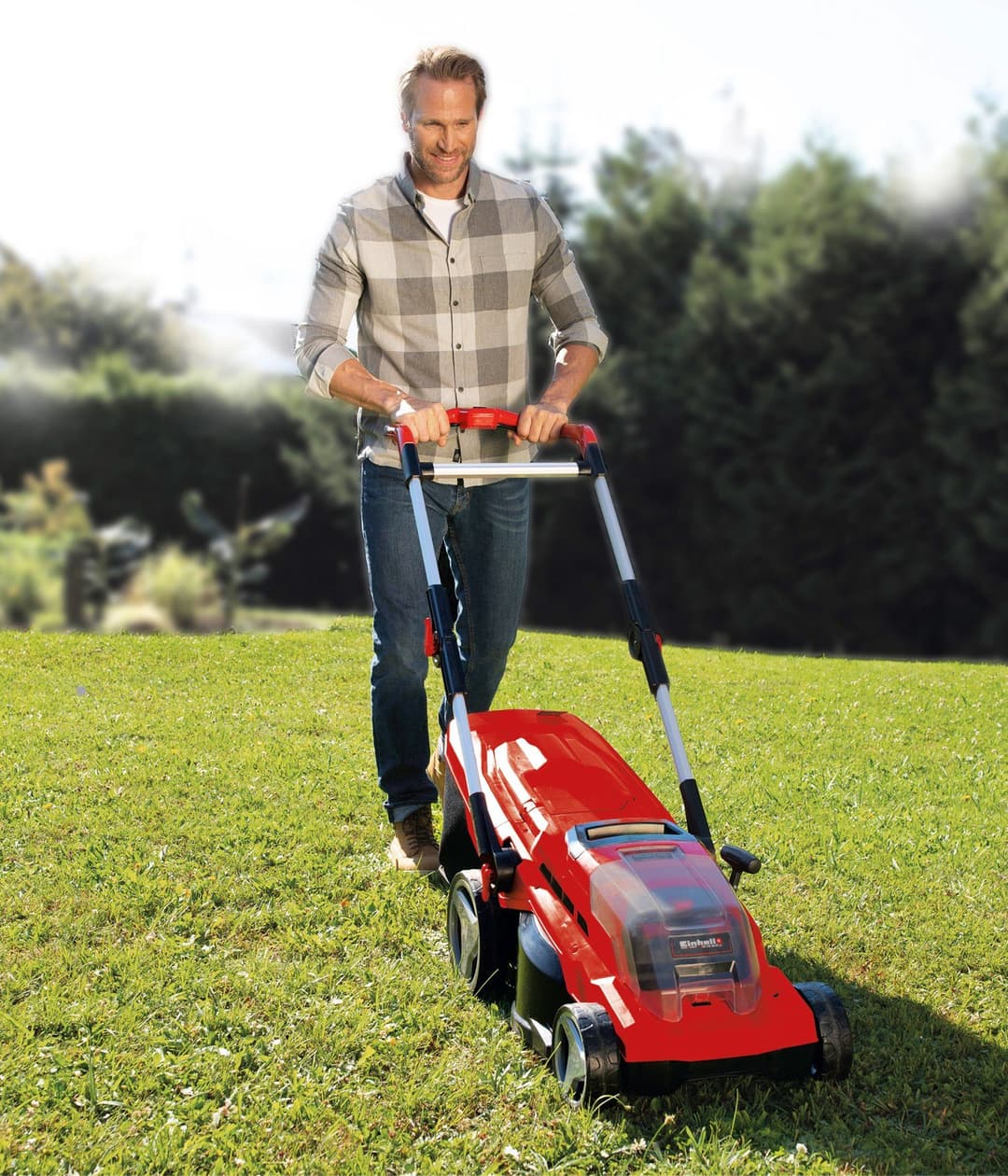 Einhell GE-CM 36/37 Li-SOLO Akkurasenmäher | Rot