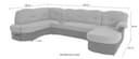 DOMO collection Wohnlandschaft Flores | Mehrfarbig 5