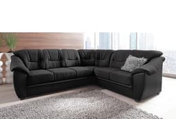 sit&more Ecksofa Savona L-Form | Schwarz