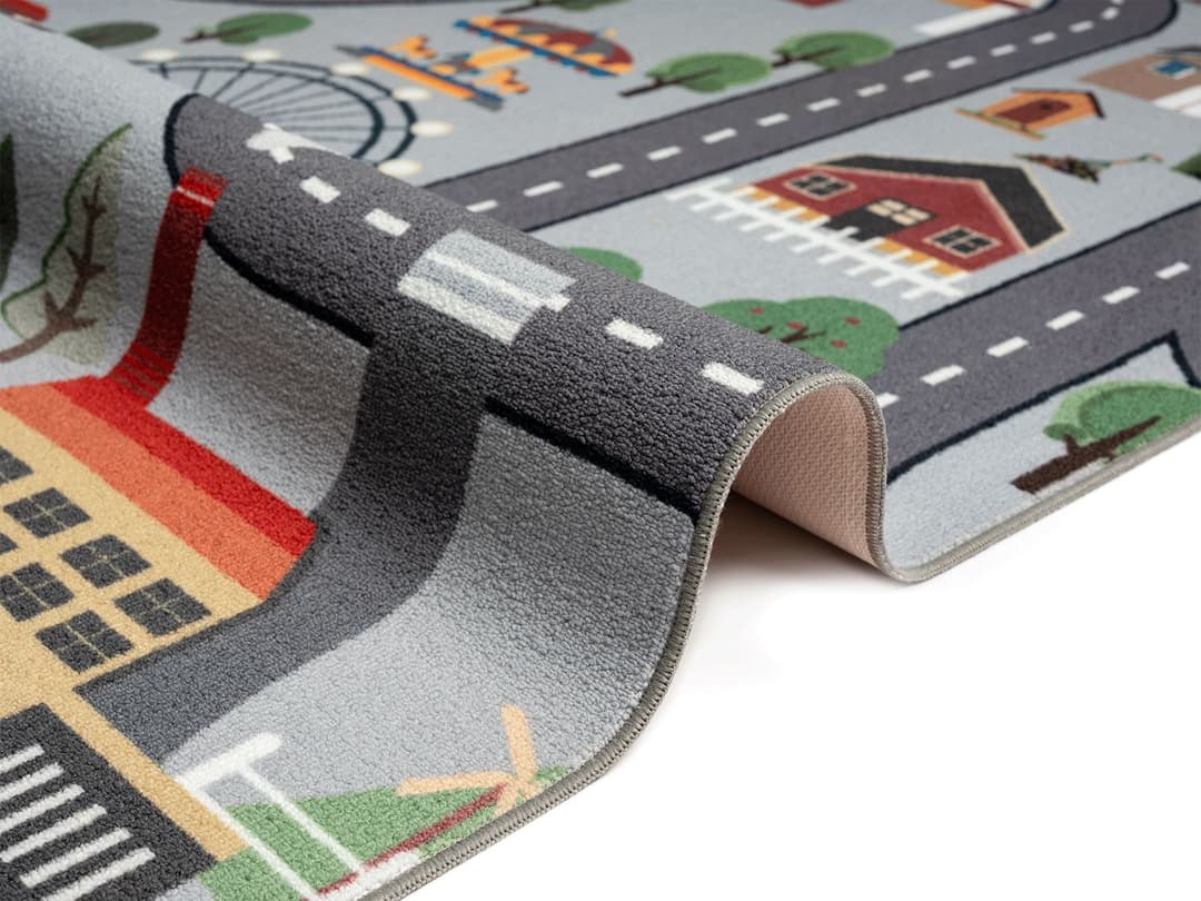 the carpet Happy Life Kinderteppich | Grau