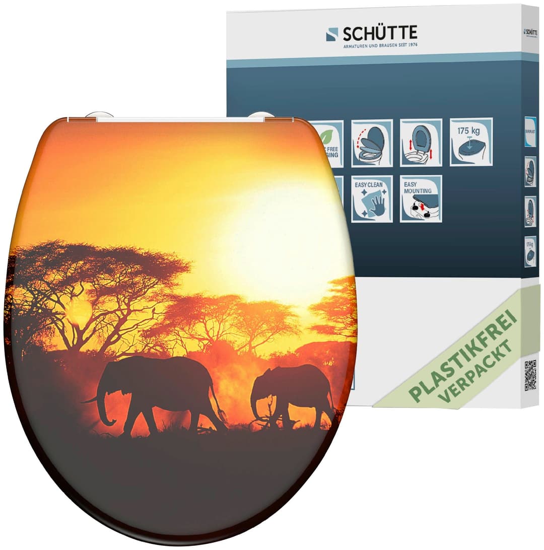 Schütte WC-Sitz Africa | Mehrfarbig