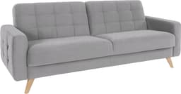 exxpo - sofa fashion 3-Sitzer Nappa | Grau