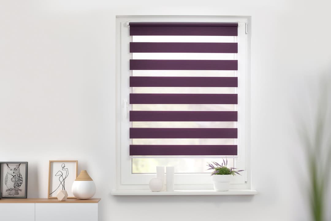 Doppelrollo Duo Rollo Klemmfix | Lila