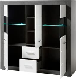 Home affaire Highboard Etero | Weiß