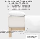 Schlafgut PURE BOXSPRING Spannbettlaken | Beige 5