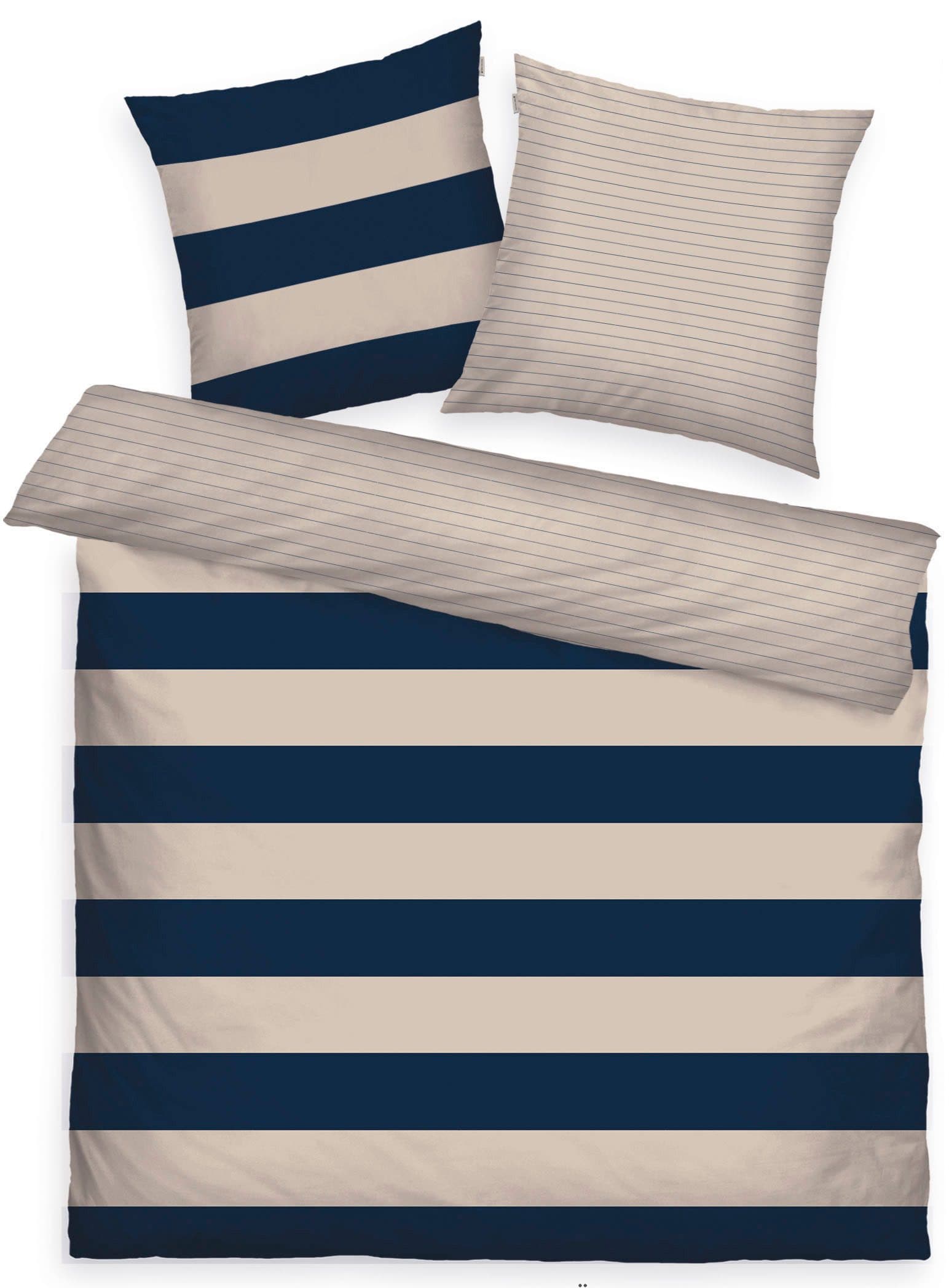 TOM TAILOR HOME BOLD STRIPES Bettwäsche | Blau