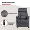 Duo Collection TV-Sessel Sorrent | Grau 3
