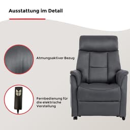 Duo Collection TV-Sessel Sorrent | Grau