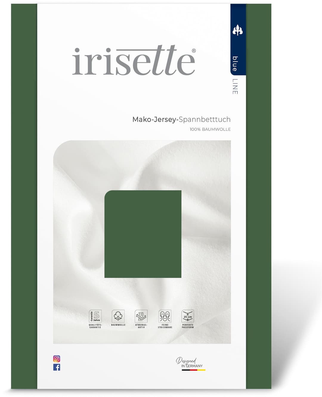 Irisette Spannbettlaken Jupiter | Grün
