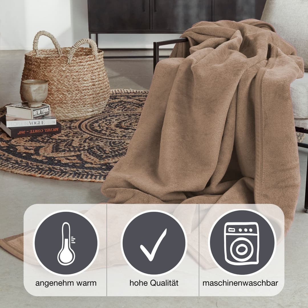 Wohndecke Luxus | Braun