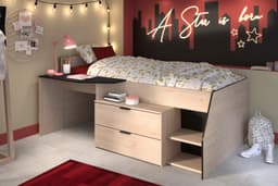 Parisot Hochbett Milky | Holztöne