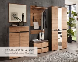 Innostyle MEMPHIS Garderoben-Set | Holztöne