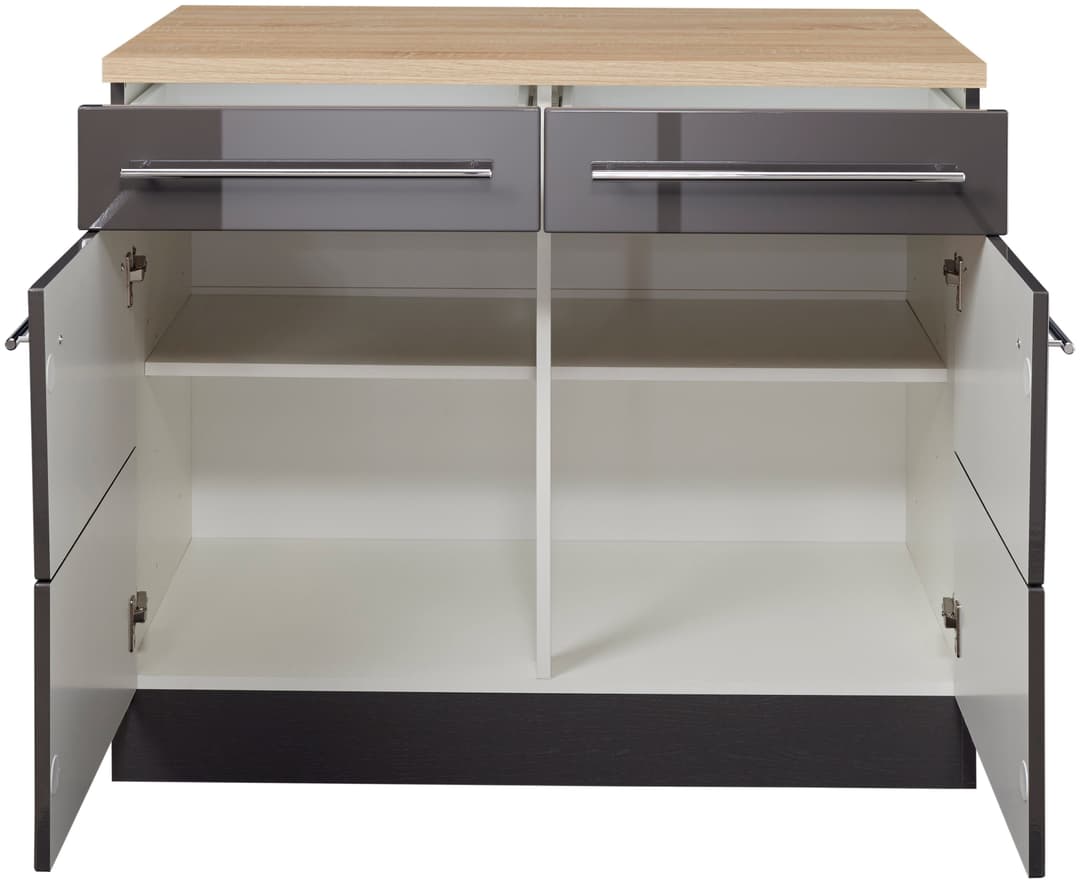 KOCHSTATION Unterschrank KS-Wien | Grau