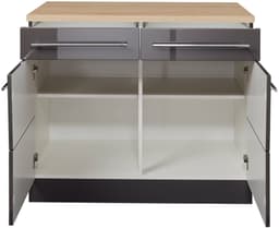 KOCHSTATION Unterschrank KS-Wien | Grau