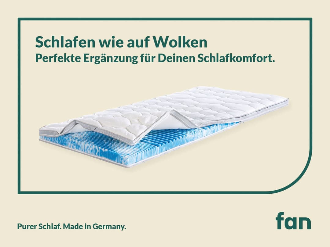 fan Topper Gel-Feeling | Weiß