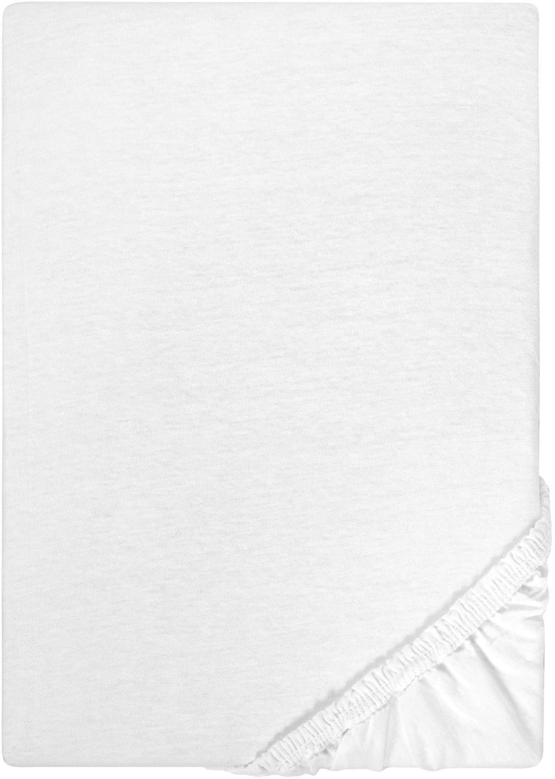 Castell Jersey-Kids Spannbettlaken | Weiß