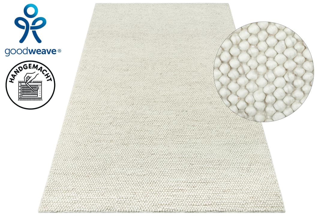 OTTO home Wollteppich Wolly, Wolle | Beige
