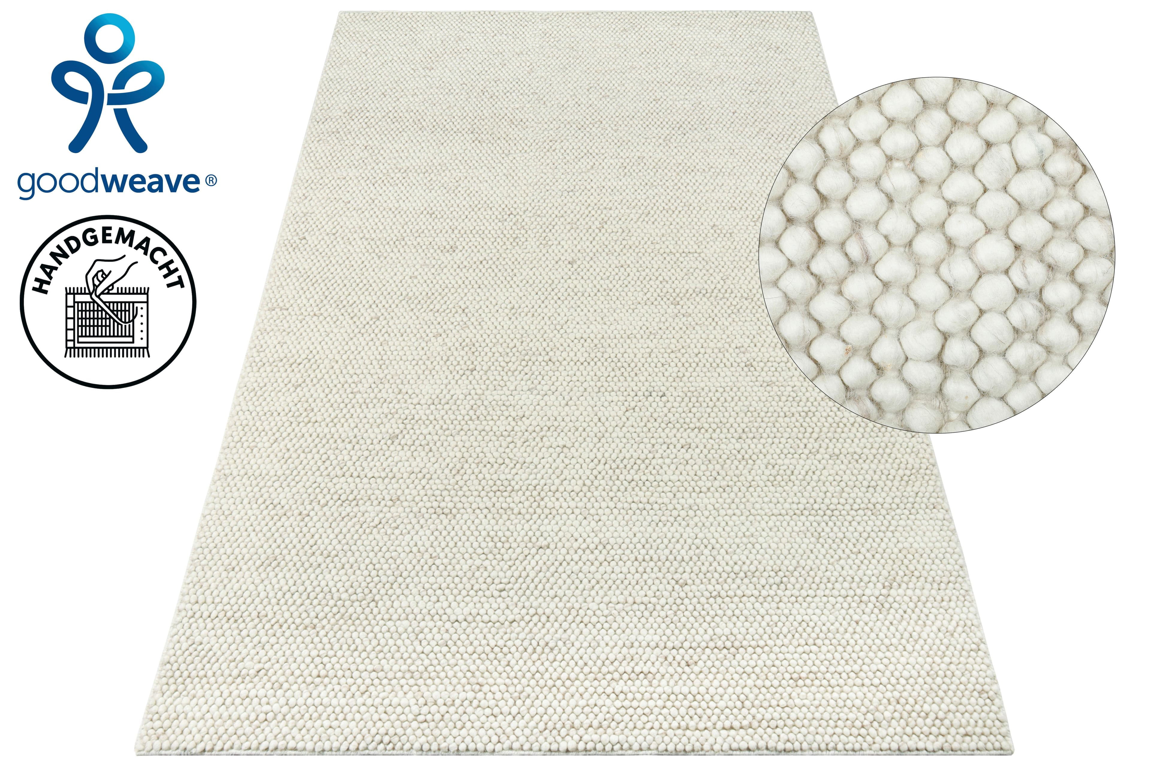 OTTO home Wollteppich Wolly, Wolle | Beige