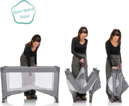 fillikid Baby-Reisebett Milano | Grau