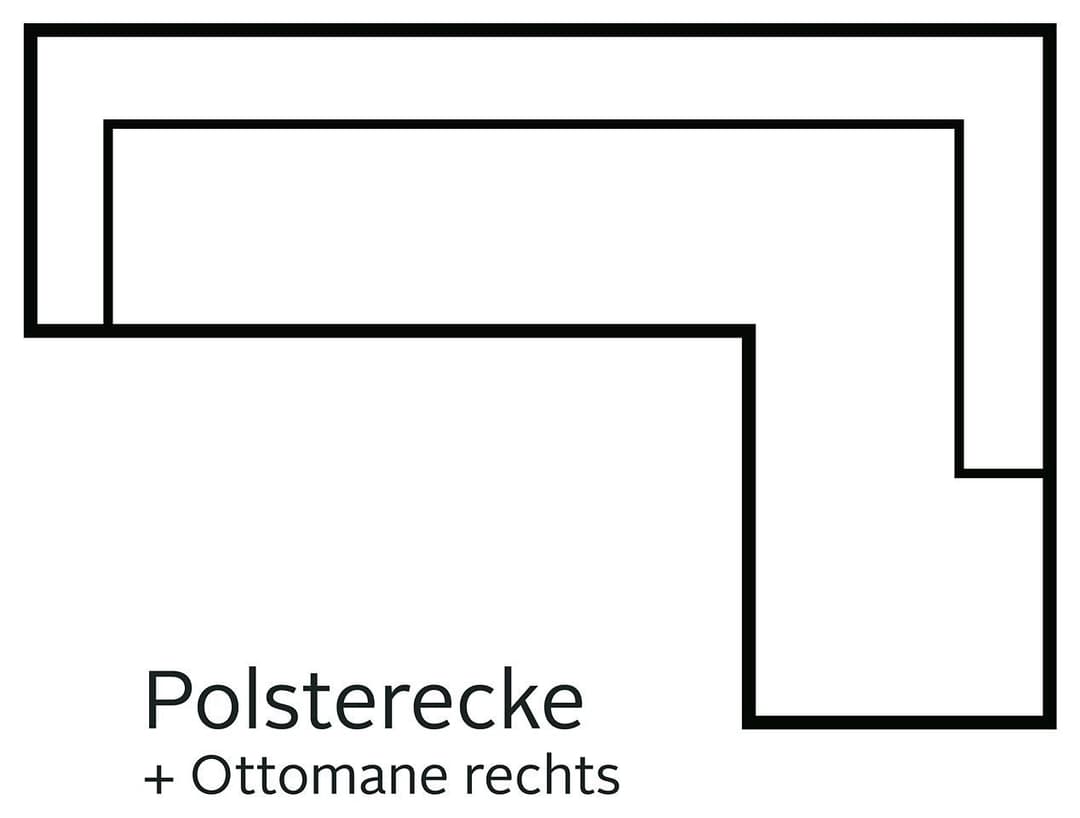 sit&more Ecksofa Valentine | Schwarz