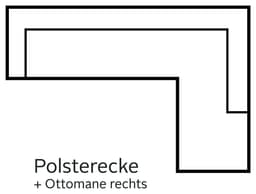 sit&more Ecksofa Valentine | Schwarz