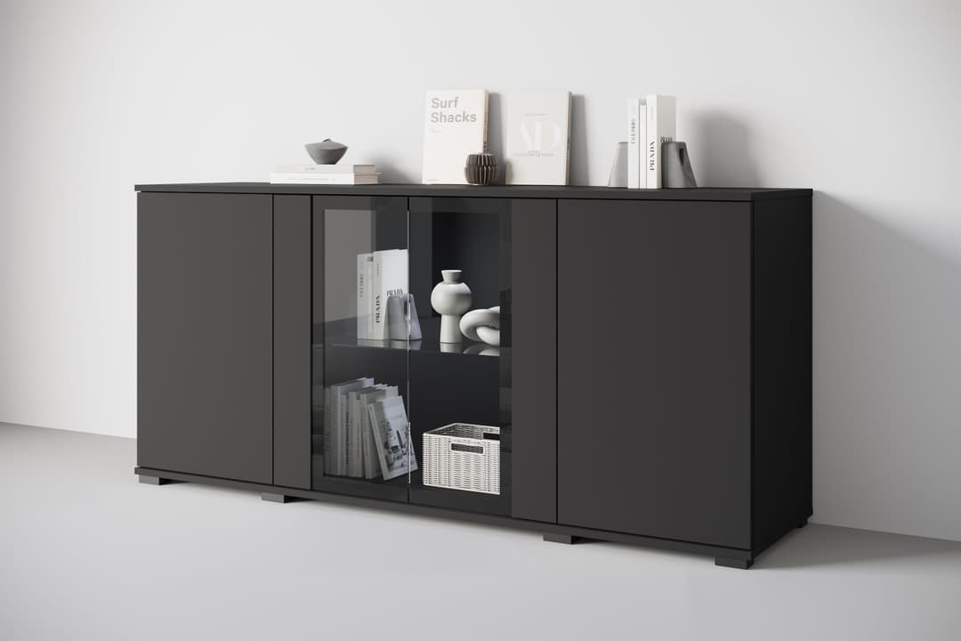 Home affaire Sideboard Caro | Schwarz
