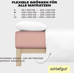 Schlafgut EASY JERSEY Spannbettlaken | Rosa