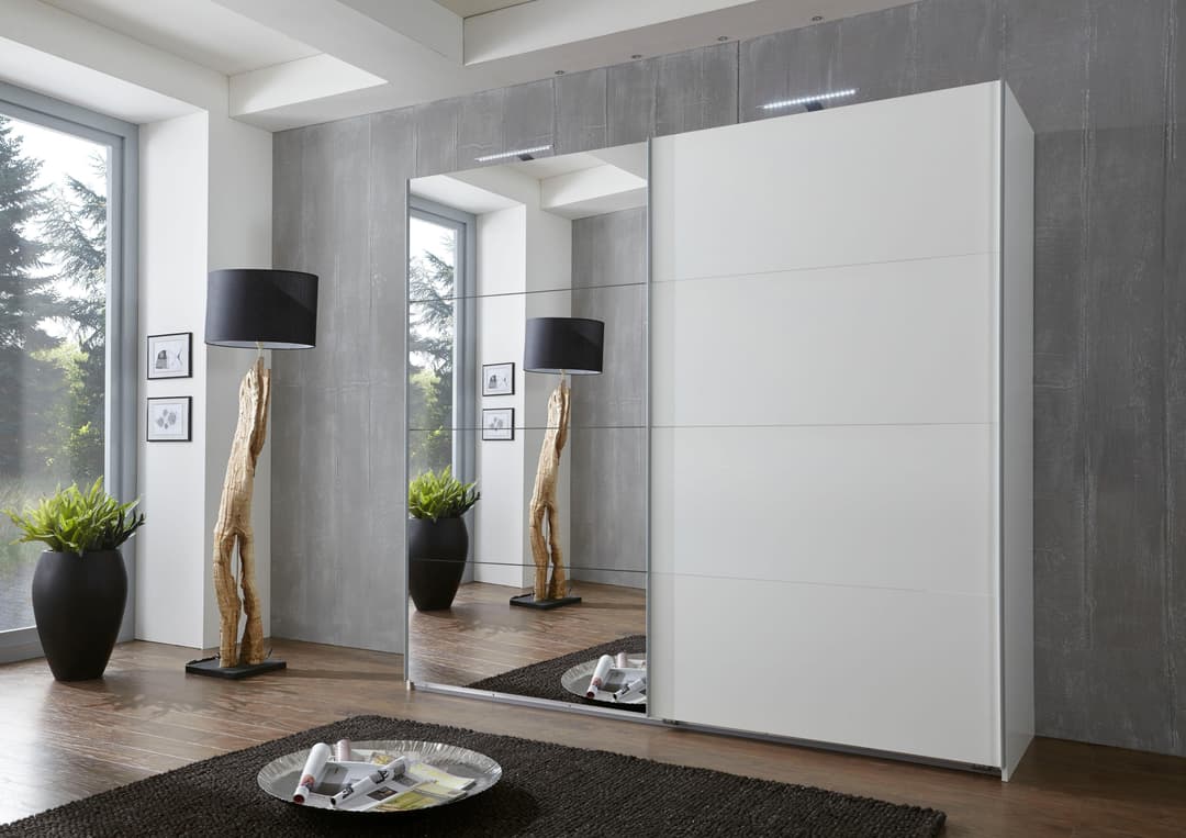 Wimex Schwebetürenschrank Ernie | Weiß