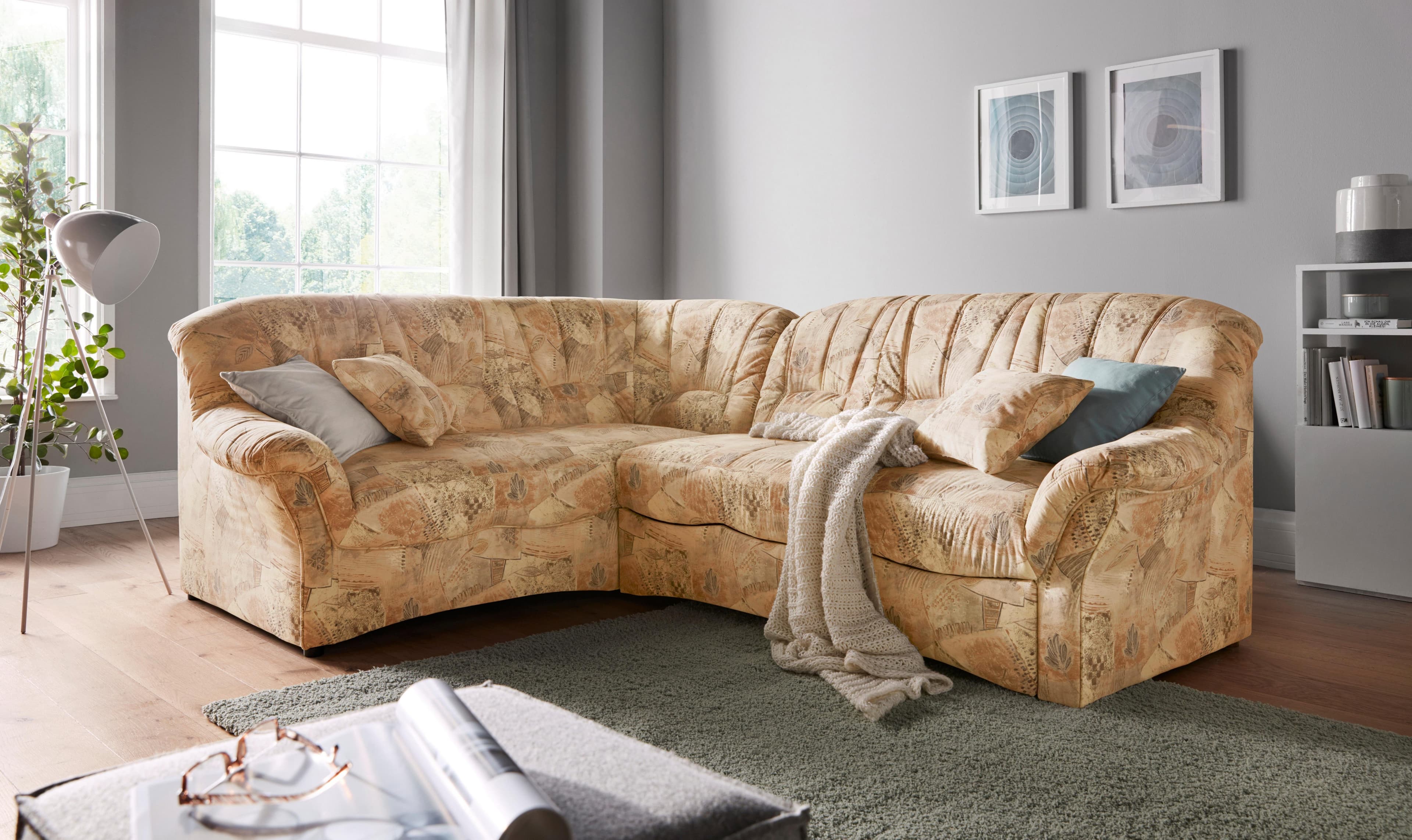 DOMO collection Ecksofa Bahia | Beige